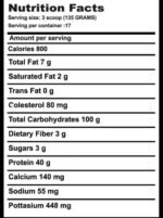 Gainer Dose Mass Gainer 2250g  17 servings - Image 2