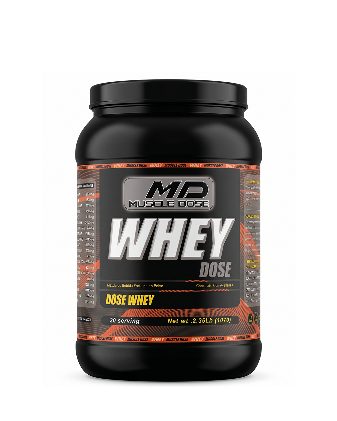 Artboard 3 (1) Whey dose whey protein Size 1070g 30 servings - Image 1