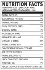 Super Dose 38 Servings 1500g Carb + Creatine - Image 2