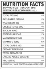 Carbohydrates Powder 52 Servings 1820g - Image 2