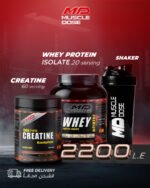 Whey Protein Isolate 20 + Creatine 60 + Shaker + Free Shipping - Image 2