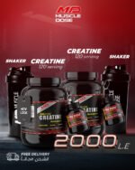 2 Creatine 120 SERV + 2 Shaker + Free Shipping - Image 2